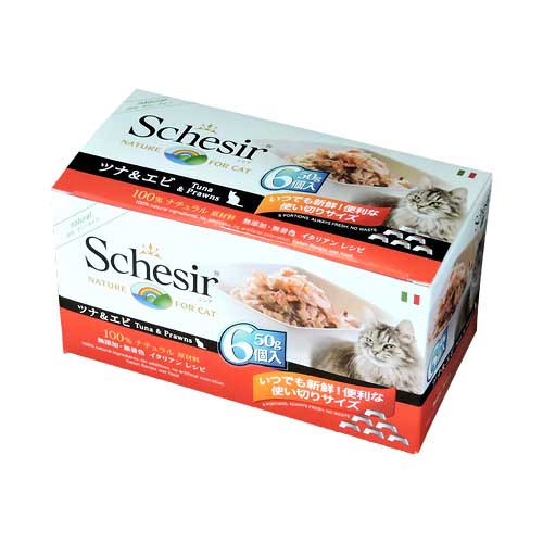 【ケース単位取寄】【メーカー欠品】シシア/キャット　ツナ&エビ　50g×6×8個入りケース