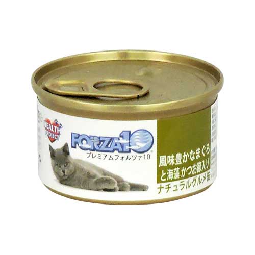 Forza10　猫プレミアムマグロと海藻　かつお節入り　75g