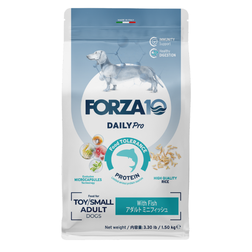【メーカー欠品:入荷未定】Forza10　デイリープロ　アダルトミニ　フィッシュ　1.5kg