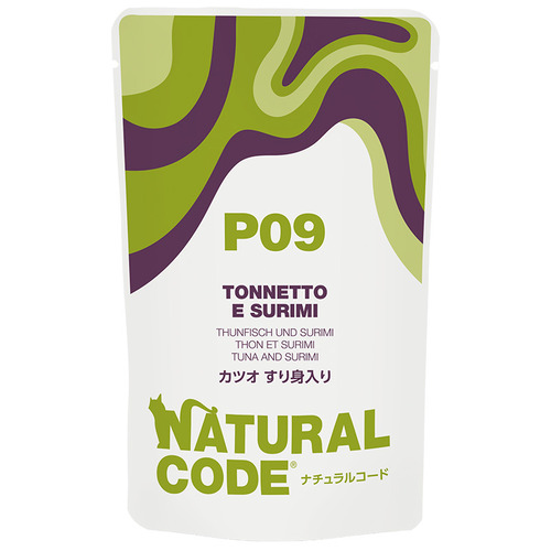 NCP9　ナチュラルコード　カツオ　すり身入り　パウチタイプ　70g