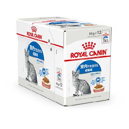 【ケース単位取寄】FHN-WET◇成猫用　ウェット　インドア　グレービー　85g×12×4個入りケース