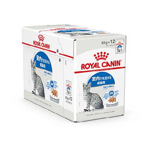 【ケース単位取寄】FHN-WET◇成猫用　ウェット　インドア　ローフ　85g×12×4個入りケース
