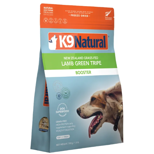 【ケース単位取寄】K9　ナチュラル　フリーズドライ　ラム・グリーントライプ　700g×6個入りケース