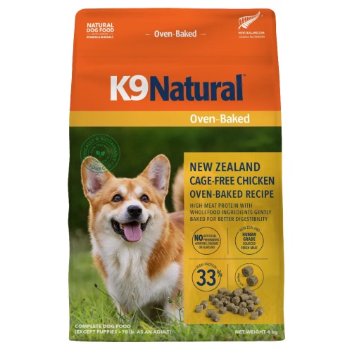 【ケース単位取寄】K9　ナチュラル　チキン・オーブンベイクド　4kg×3個入りケース