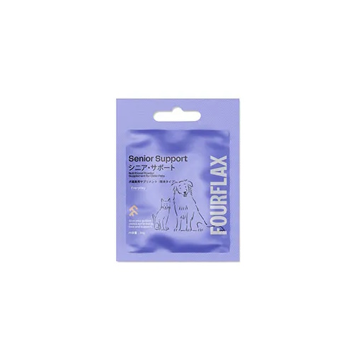 【ケース単位取寄】【メーカー欠品:入荷2025/12/中旬】フォーフラックス　シニア・サポート　犬猫兼用サプリメント(粉末)50g×10個入りケース